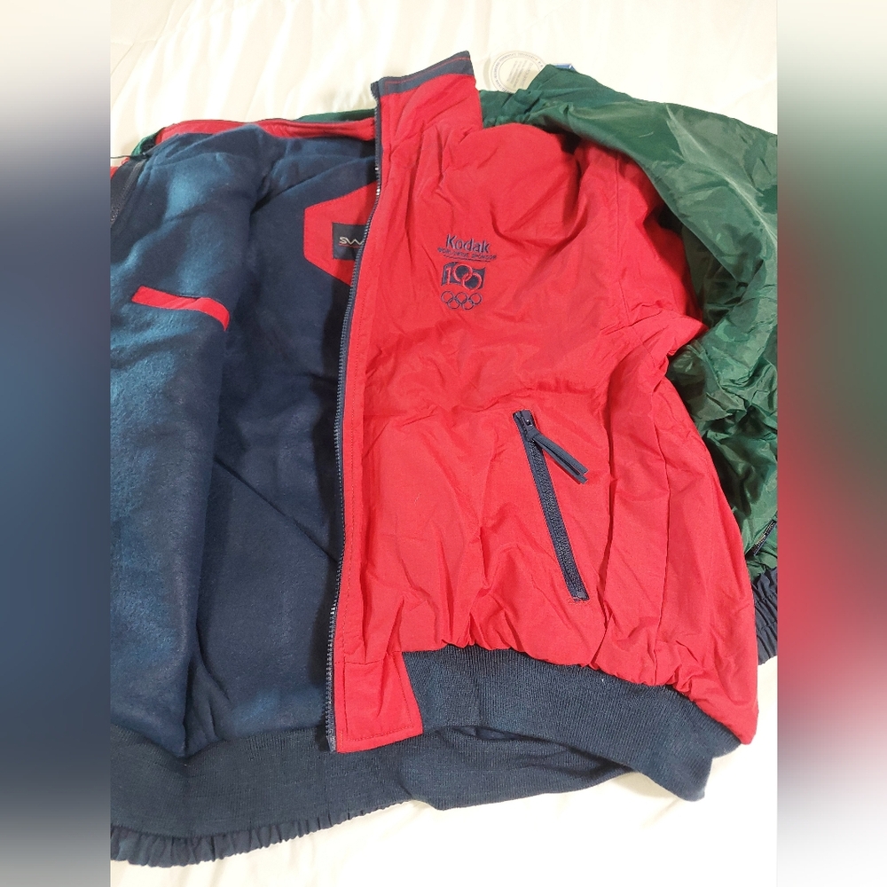 Swingster 1988 U.S. Olympic Team Jacket Set Large Navy Blue Vintage - Picture 8 of 14